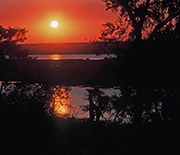 Sunset over the Chobe River. Its future and that of people living along its floodplain are linked.